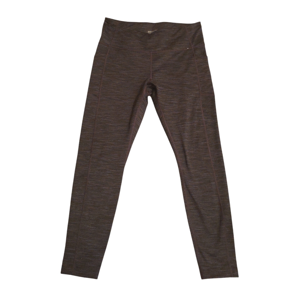 EUC Mondetta Black Thick Textured Leggings Size L